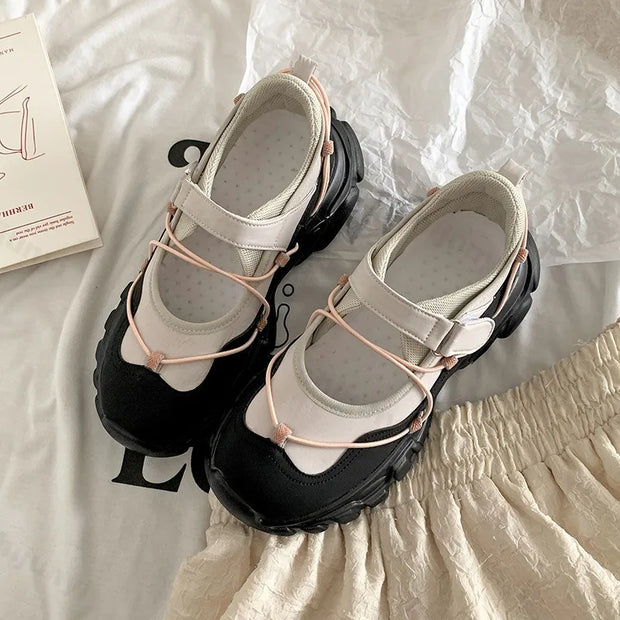Women Casual Shoes 2025 Fashion Comfortable Non Slip Outdoor Sports Shoe Female Mary Jane Summer Platform Sneakers Zapatos Mujer