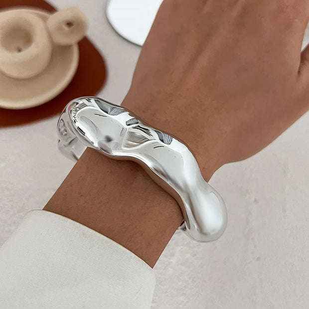 Sculpted Elegance Cuff Bracelets - Modern Statement Jewelry