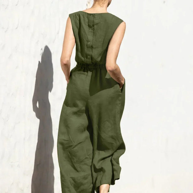 Jumpsuits for Women  Summer Solid Sleeveless
