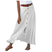 Casual Chic Button-Down Midi Skirt