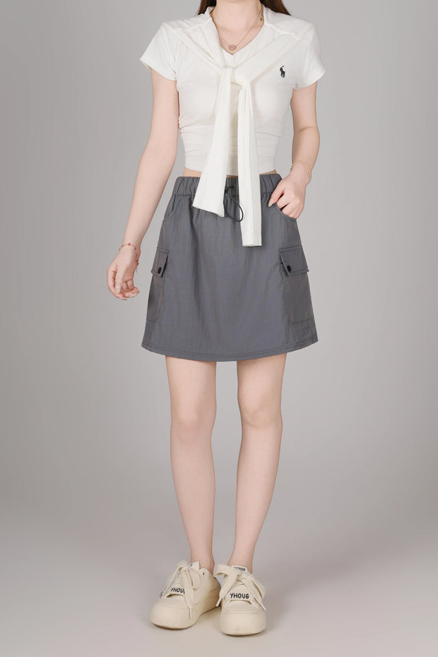 Women's Fall/Summer Short Skirts: High-Waisted, Loose, Slimming, and Versatile Workwear-Style Skirts