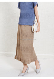 Women's Skirts 2025 Latest Designs Long Skirts for Women Casual Pleated Design High Quality Skirts for Ladies