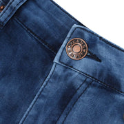 Denim Fashion Pants Distressed Straight Trouser Flare Jeans Loose Long Casual Trousers Sport Jogger Men Clothing Sweatpants