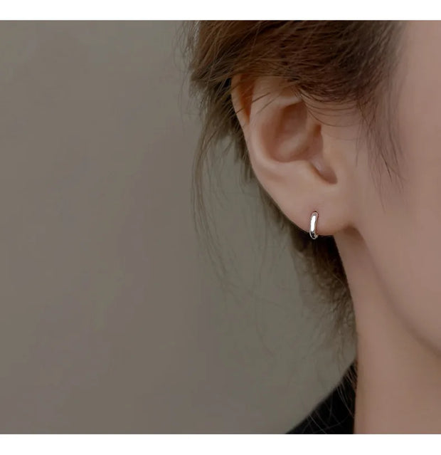 Sterling Silver Minimalist Bohemian Round Ear