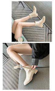 Modern Block Heel Boots - Autumn/Winter