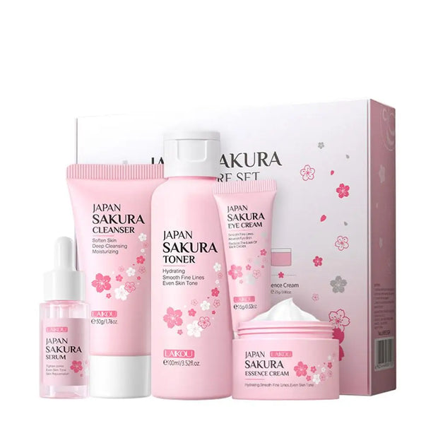 Sakura Skincare Essentials Set - Travel or Gift Pack