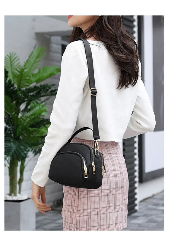 Sleek City & Modern Zip Pocket Crossbody