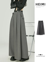 Elegant Casual Pleated Maxi Skirt