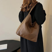 Classic Bucket Shoulder Bag - Large Capacity Everyday Tote