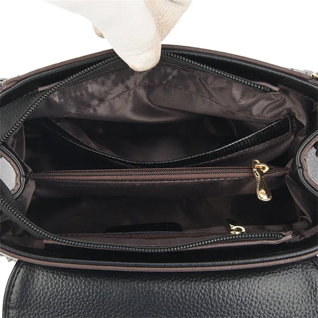 Flip Cover Bilayer Women Purses and Handbags