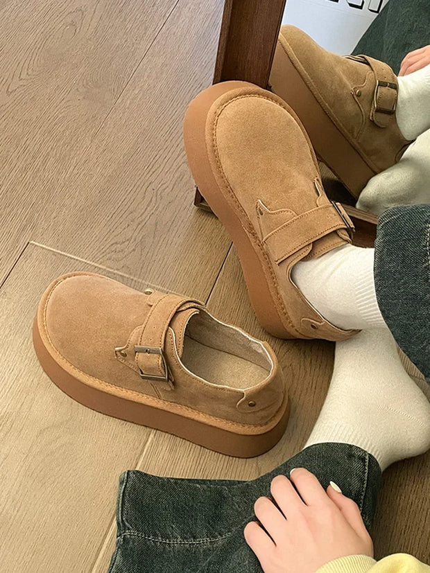Casual Comfort Slip-On Platform Shoes