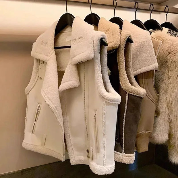 Layer Luxe Shearling Vest