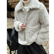 Cloud Nine Furry Lambswool Coat