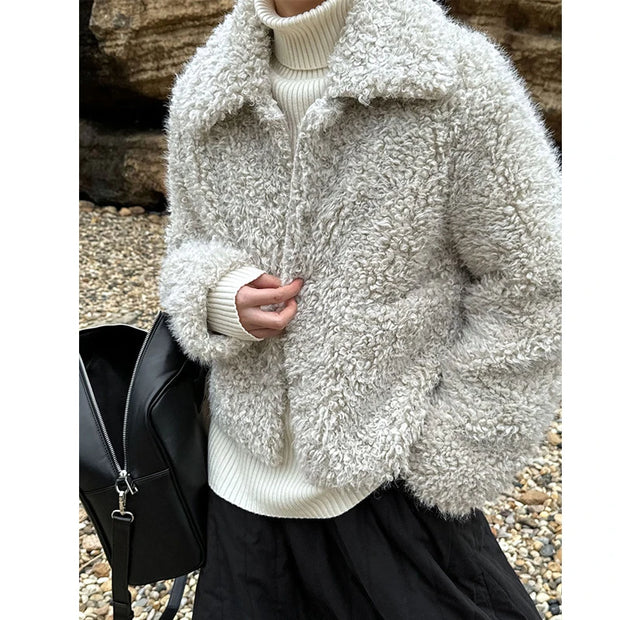 Cloud Nine Furry Lambswool Coat