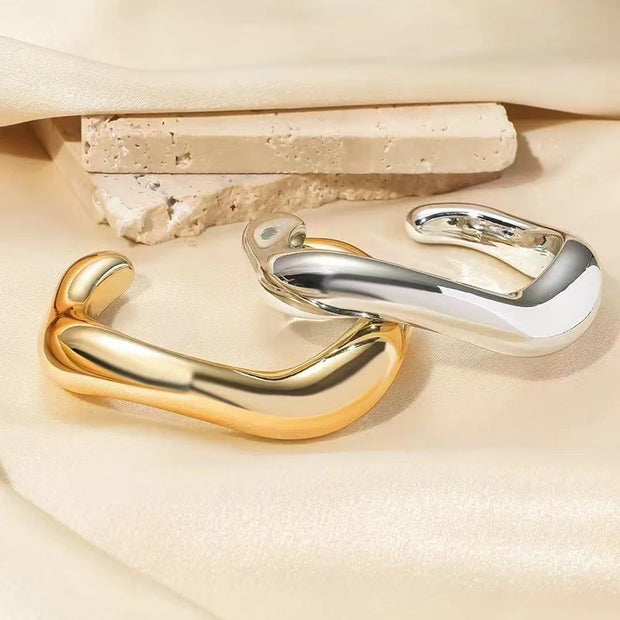 Sculpted Elegance Cuff Bracelets - Modern Statement Jewelry