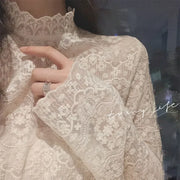 Blouse Women Women's Lace Shirt