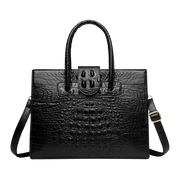 Elegant Croc-Embossed PU Leather Tote