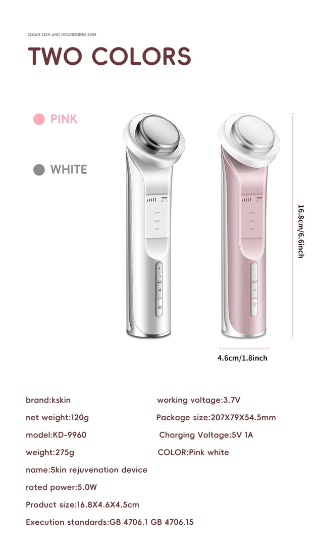 KSKIN Multifunctional Facial Skin Care Beauty Massager Electric Facial Massage Device Clean Face Skin Rejuvenation Beauty Device