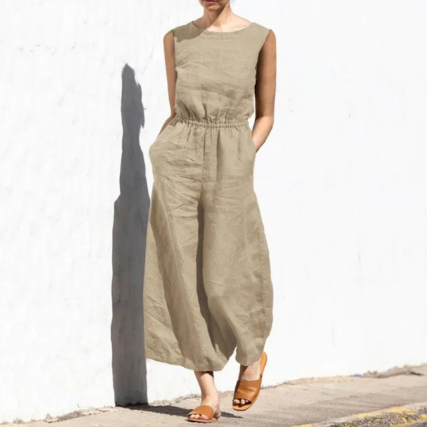 Jumpsuits for Women  Summer Solid Sleeveless