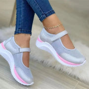 Thick Sole Mary Jane Sneakers - Sporty Chic