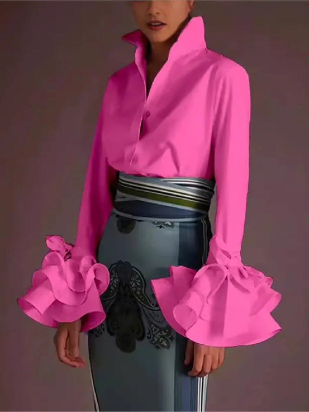 New Fashion Shirts Women Elegant Office