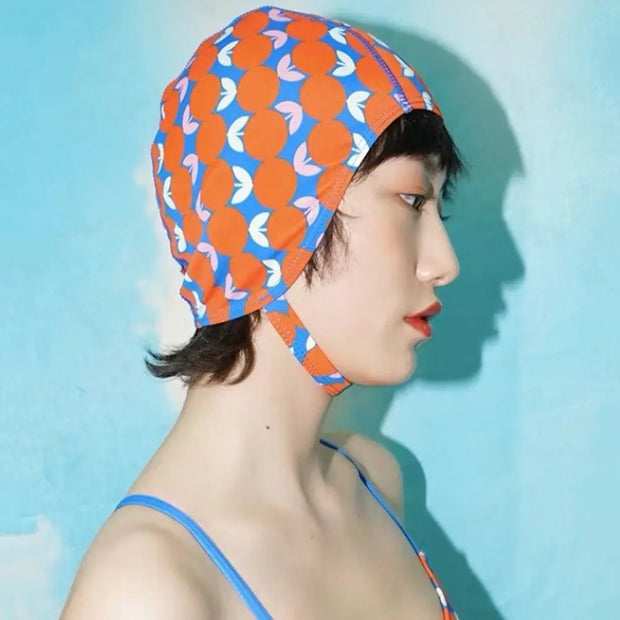 Protect Ears Swimming Cap Women