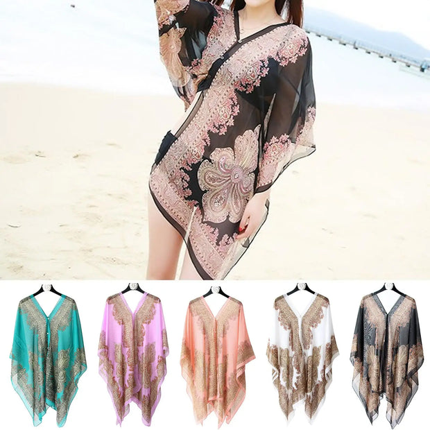 Lightweight Boho Beach Shawl Wrap