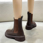 2024 Chelsea boots new thick-soled women's winter shoes for women autumn fashion thick-soled short boots for women