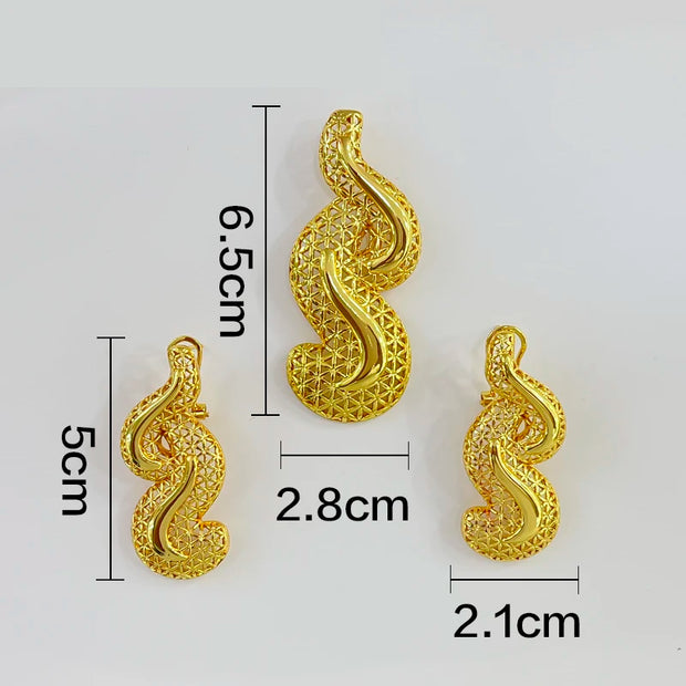 Dubai-Inspired Gold Jewelry Set