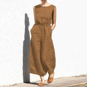 Jumpsuits for Women  Summer Solid Sleeveless