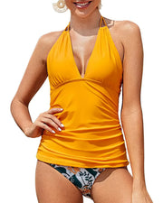 New Mujer V Neck Swimsuit Women Lace Up Swimwear