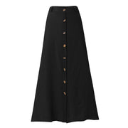 Casual Chic Button-Down Midi Skirt