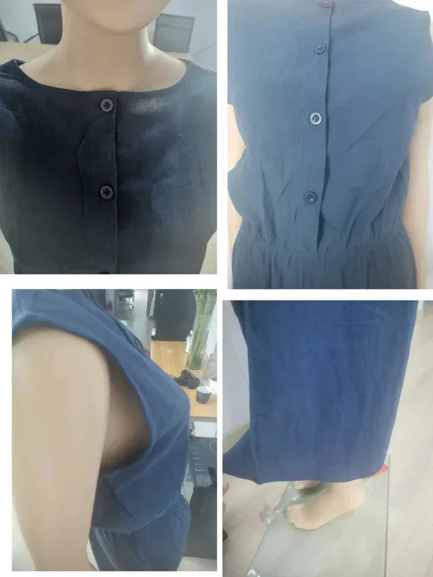 Jumpsuits for Women  Summer Solid Sleeveless