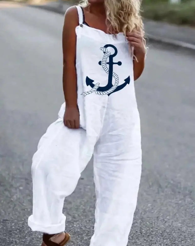 Floral Print Relaxed Fit Jumpsuit