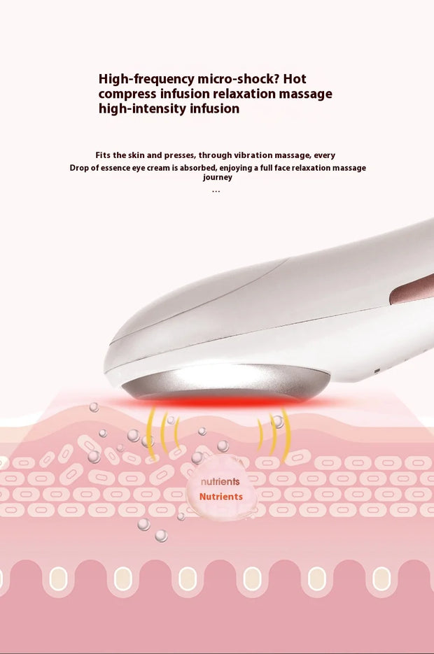 KSKIN New Trending Hot And Cold Vibration Wrinkle Anti-Ageing Eye Massage Dark Circle Removal EMS Beauty Face Eye Care Pen