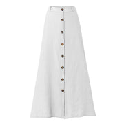 Casual Chic Button-Down Midi Skirt