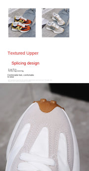 Trendy Luxe Running Sneakers - Neutral Tones