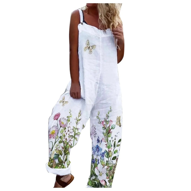 Floral Print Relaxed Fit Jumpsuit