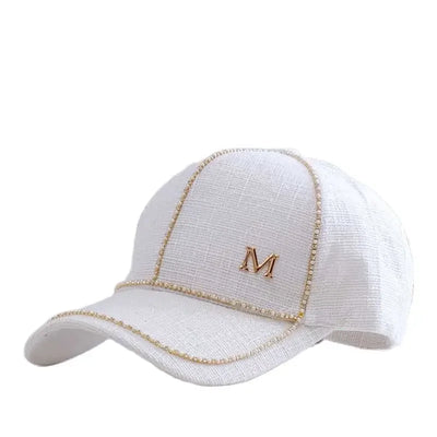 Letter M Baseball Caps For Female