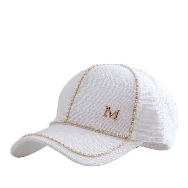 Letter M Baseball Caps For Female