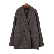 Timeless Checkered Winter Blazer
