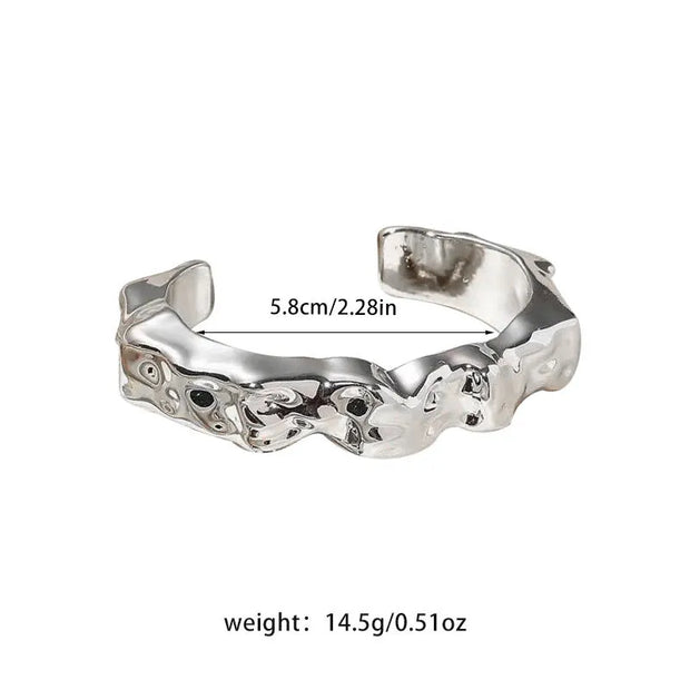 Sculpted Elegance Cuff Bracelets - Modern Statement Jewelry