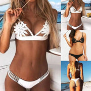 Floral Cutout Bikini - Breathable Summer Set