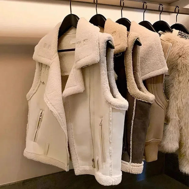 Layer Luxe Shearling Vest