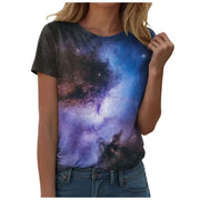 Galaxy Print Casual T-Shirt