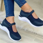 Thick Sole Mary Jane Sneakers - Sporty Chic