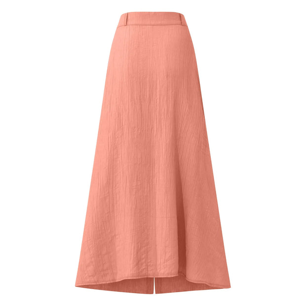 Casual Chic Button-Down Midi Skirt