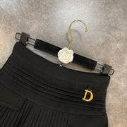 Pleated High-Waist Mini Skirt