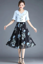 Chiffon Midi Skirts - Elegant Flowing Style