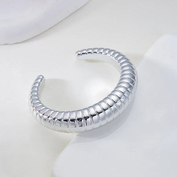 Sculpted Elegance Cuff Bracelets - Modern Statement Jewelry